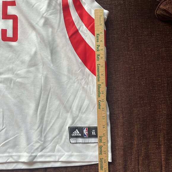 Adidas NBA Jersey Houston Rockets Chandler Parsons White XL EUC Basketball - Picture 9 of 9